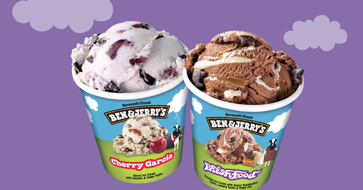 Ben and jerry's dairy on sale free ice cream